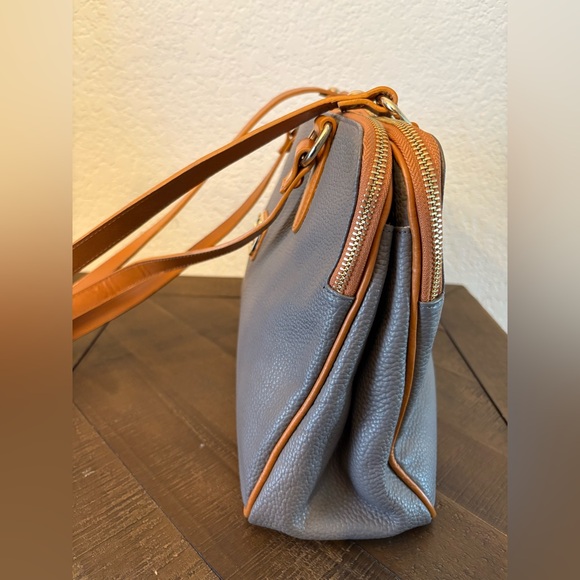Valentina Gray Leather Tote - Picture 6 of 13